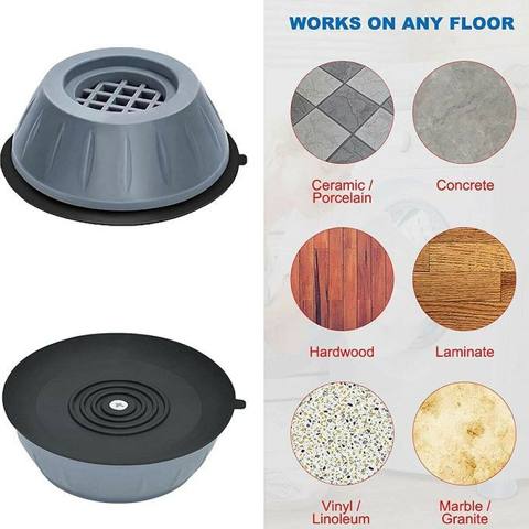 Patins anti-vibrations pour machine à laver et électroménagers (Lot de 4) — photo 3